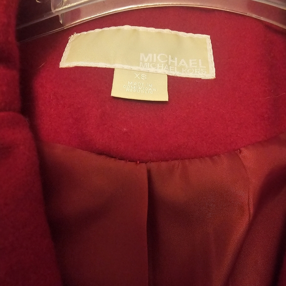 Red Peacoat- Michael Kors - Picture 5 of 16